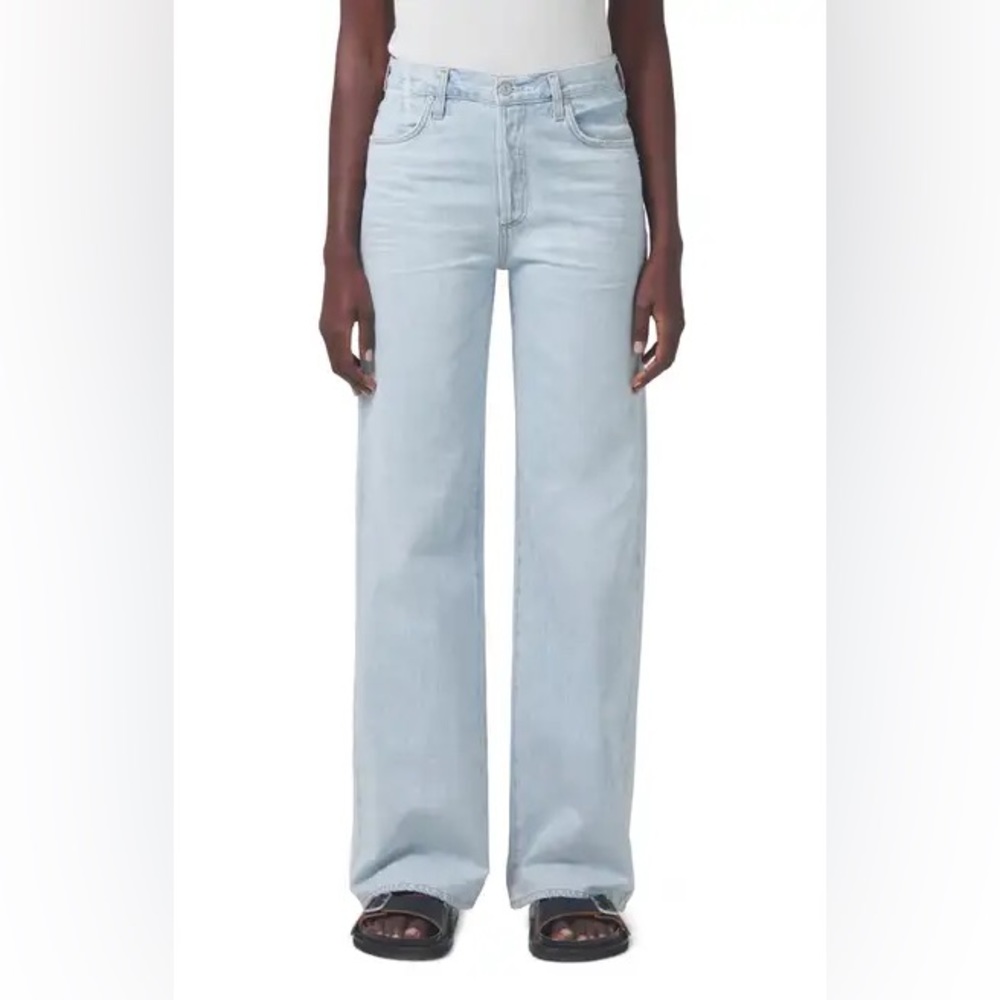 Citizens of Humanity Annina High Waist Organic Cotton Trouser Jeans (Whirlwind)